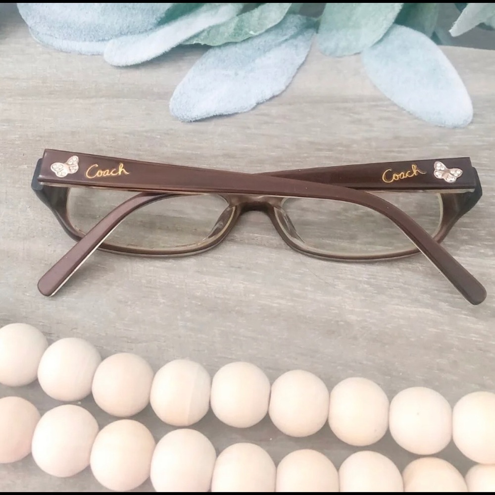 Coach Eyeglasses Pilar (2037) Brown butterfly Rhinestones vintage